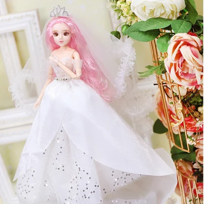 Мм для 1/6 BJD кукла принцесса свадебное платье для куклы 30 см кукла с гибкими суставами - Цвет: sasa