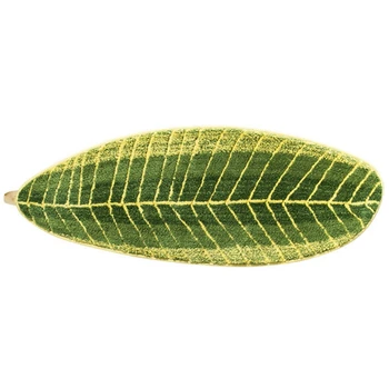 

Leaves Shape Door Mat Area Rug Living Room Bathroom Bedside Carpet Absorbent Non-Slip Flocking Fluffy Carpets and Rugs