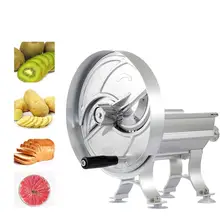 Household Manual Slicer Commercial Multi-function Adjustable Aluminum Alloy Vegetable Fruit Slicer Chopper Blades Kitchen Tool