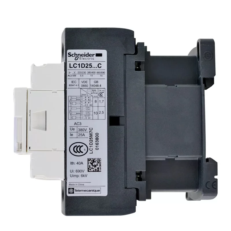 Si papelería pizarra Schneider Electric Tesys D 3-ploe Contactors-motor Control Category Ac-3  Lc1d25*7c Ac24v-380v 25a 50/60hz - Contactors - AliExpress