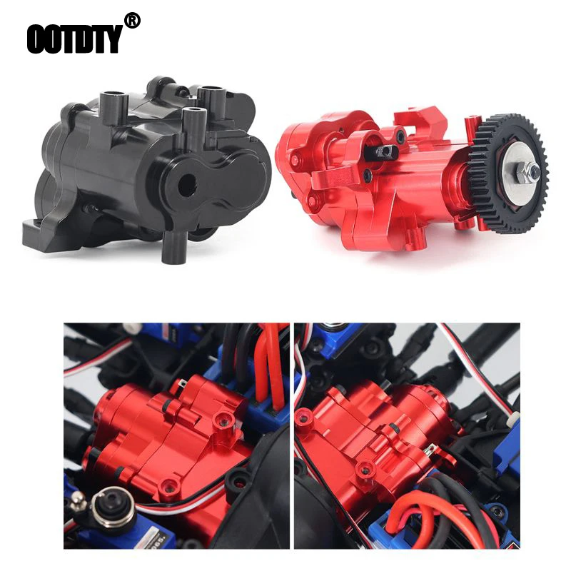 

OOTDTY Metal central gearbox housing for 1/10 RC Crawler Car Traxxas TRX4 TRX-4 Defender Bronco G500 k5 TRX-6 Accessories