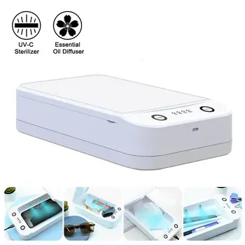 

Phone UV Sanitizer Portable Multifunctional UV Light Cell Phone Sterilizer Cell Phone Cleaners for Jewelry Watch Toothbrush