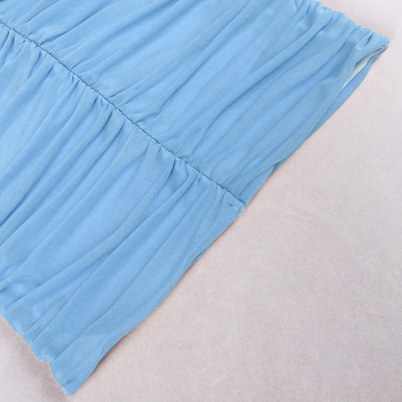 NewAsia Mesh Dress Spaghetti Strap Lace up Ruched Cut out Hole Zipper 2 Layer Elastic Slim Fit Mini Dress Chic Woman Slip Dress