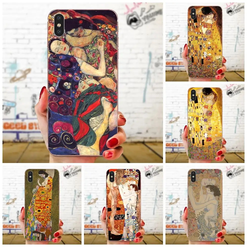 Мягкий хипстерский чехол Kiss By Gustav Klimt для Huawei Honor 5C 5X 6A 6X 7 7A 7X 8 8A 8S 8X 9 10 30 Lite Pro Y6 II Y7 Y9