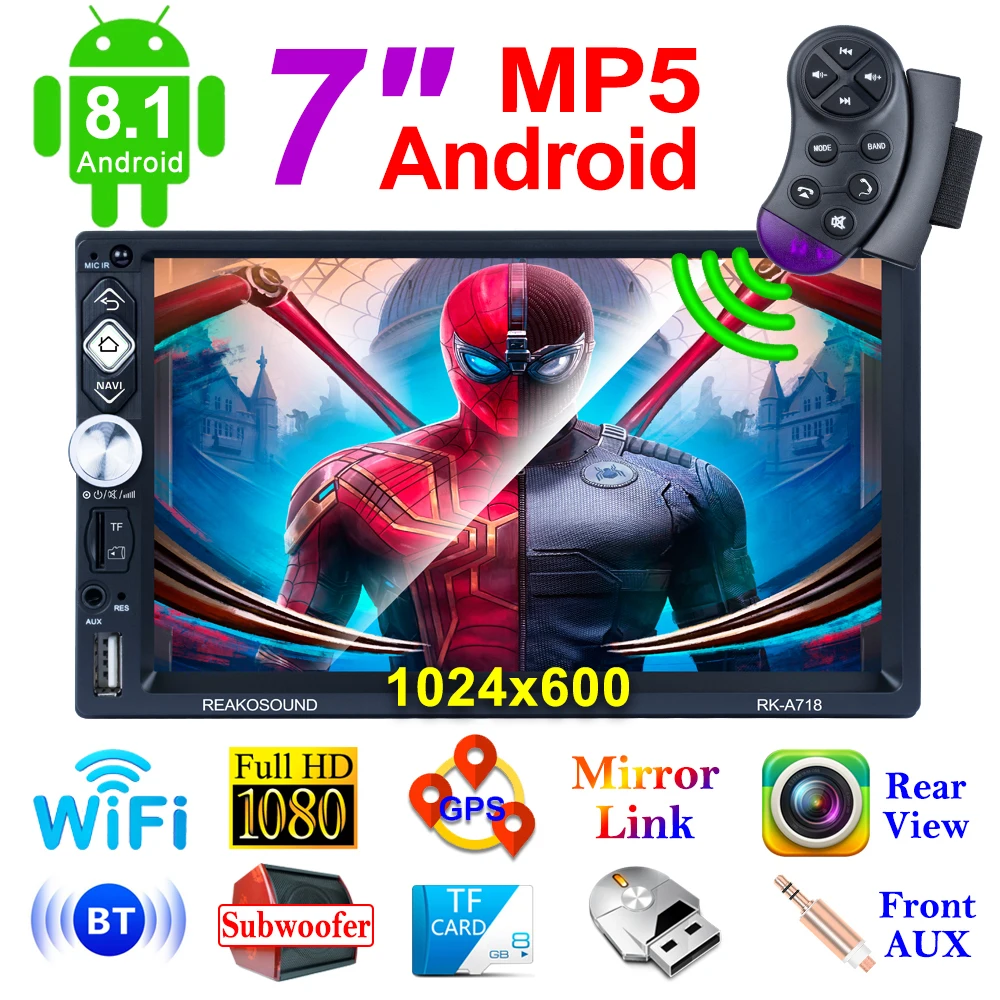 

2 Din Android 8.1 7" Car Radio GPS MP5 Player autoradio car accessories For Nissan TOYOTA Kia Honda Volkswagen Hyundai