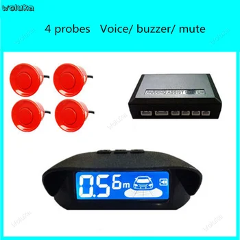 

Reversing radar high precision buzzer voice report distance 12V car universal front and rear 4/6/8 probe image CD50 Q04