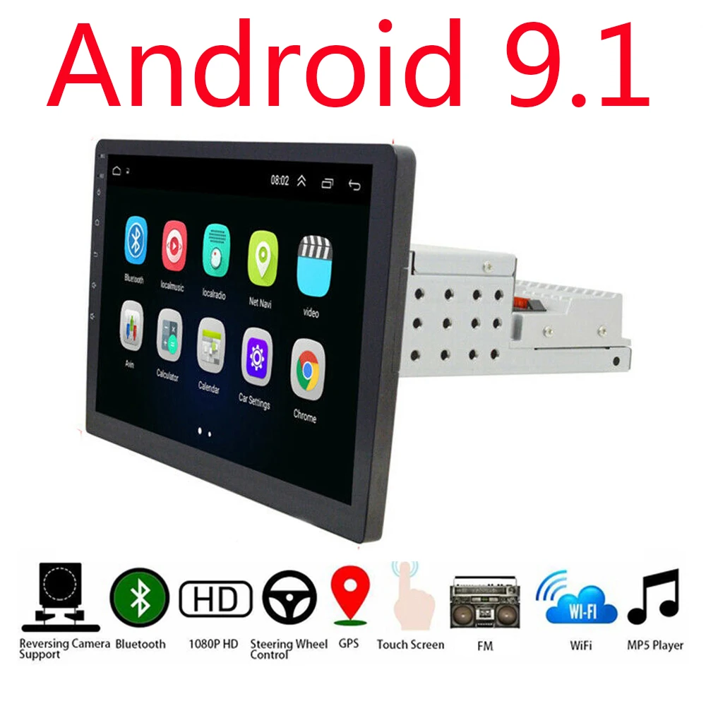 2+ 16/32G 1 Din Android 9,1 Авторадио 9/10. 1 дюймов мультимедийное радио gps Navi wifi сенсорный экран BT FM аудио 1din Автомобильный SWC