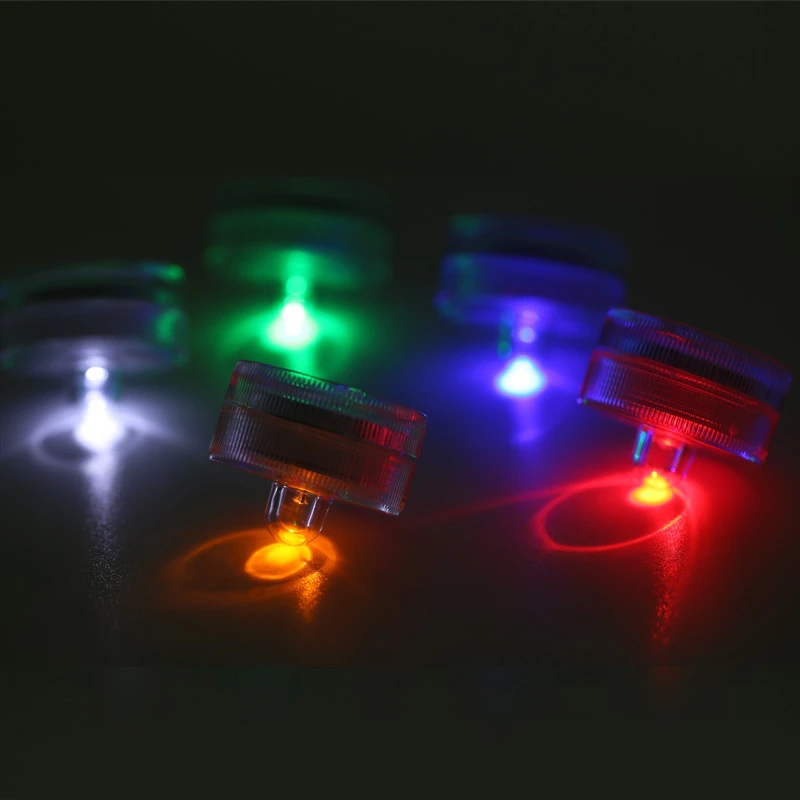 9 Waterproof  LED Lamp LED Aquarium Light Round Shaped Fish Tank Decoration Candle Lamp Plastic Submersible Lighting