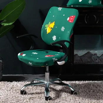 

Christmas Chair Covers Office Rotating Lift Stretch Home Seat Chair Cases Spandex Decorative Removable Computer Armchair Cover