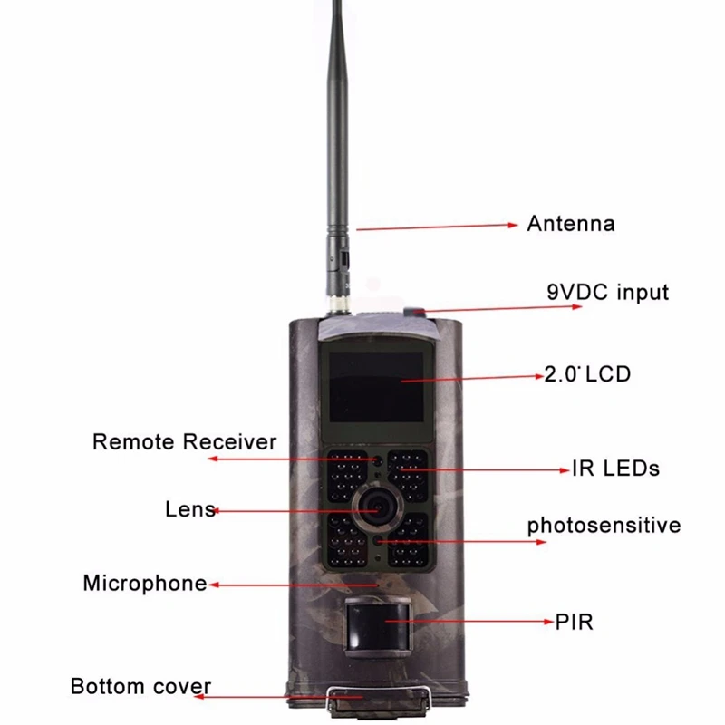 2G Gsm дикая охотничья Камера ловушки фото Hc700M 16Mp 1080P Mms инфракрасная камера ночного видения