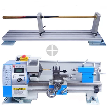 

210 Mini Manual Horizontal turning Lathe Machine38mm Spindle Bore Hole 4-Claw Chuck with The Ability to Repair Pool Cues