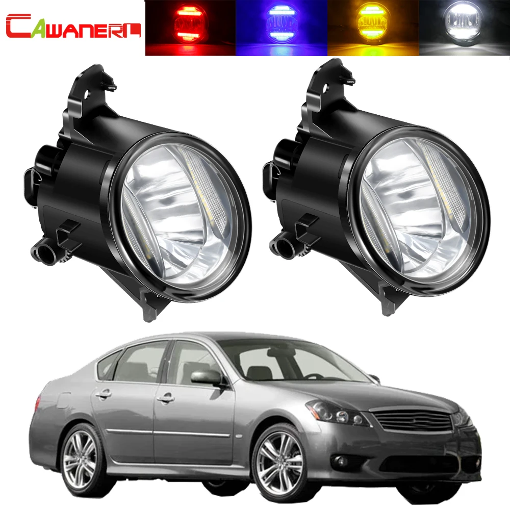 

Автомобильные светодиодные противотуманные фары 2 в 1, 30 Вт, противотуманные фары на передний бампер, дневные ходовые огни, 8000 лм, 12 В, для Infiniti M45, 2008, 2009, 2010