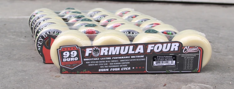 Original Spitfire F4 Wheels Professional Action Skateboard  Wheel With High Hardness And Elasticity101DU53MM 4pcs/Set