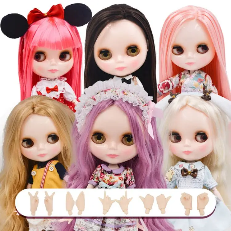 

Neo Blyth Doll NBL Customized Shiny Face,1/6 BJD Ball Jointed Doll Ob24 Doll Blyth for Girl, Toys for Children