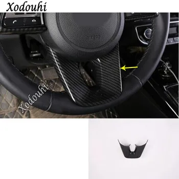 

For Kia K3 Forte Cerato 2019 2020 Car Styling Cover Carbon Fibre Steering Wheel Bottom Interior Kit Trim Frame Lamp Hood 1pcs