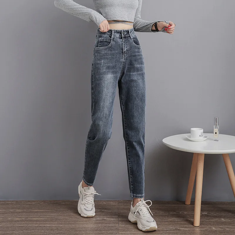 Jeans woman Harlan High Waist Ankle-Length Pants Street style  Jeans women 2020