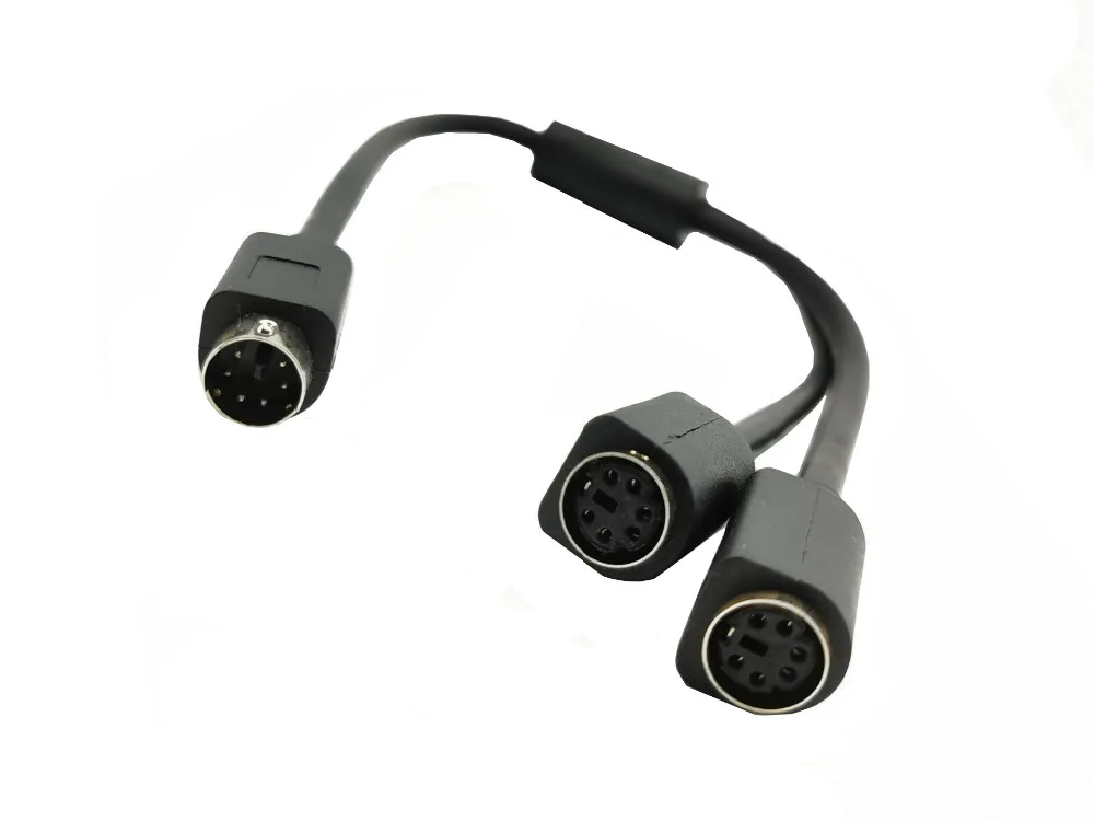 Mini DIN 6-Pin Y Adapter Cable: 6-Pin PS/2 PS2 Data Cable - 0.3m Length Description Image.This Product Can Be Found With The Tag Names Computer Cables Connecting, Computer Peripherals, PC Hardware Cables Adapters, Splitter y adapter cable