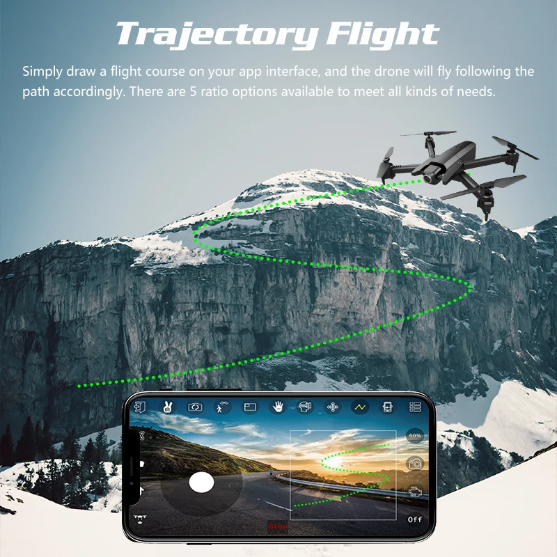Дрон 4k HD 1080p WiFi видео в реальном времени FPV дроны оптический поток для поддержания высоты Квадрокоптер VS E58 E520S GD89 Дрон камера