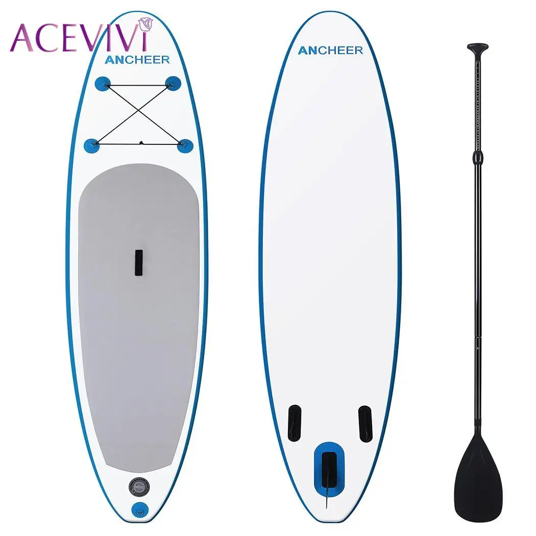 

Single-layer Surf Board Inflatable Sup Stand Up Paddle Board Wakeboard Bodyboard Sup Board Surfing SurfBoat 30'' width 3 fins