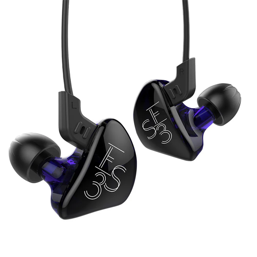 KZ ES3 BA + DD в ухо наушники гибридная гарнитура HIFI бас шумоподавление бег с