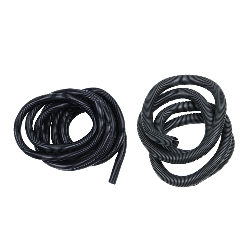 

2Pcs Split Wire Loom Conduit Polyethylene Tubing Black Color Sleeve Tube - 10 Ft 1 Inch & 20 Ft 3/4 Inch