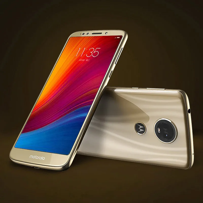 Мобильный телефон Moto E5 Plus с глобальной прошивкой, 4 ГБ, 64 ГБ, смартфон, 6,0 дюйма, полноэкранный Восьмиядерный мобильный телефон 2.5D, корпус из стекла, аккумулятор 5000 мАч