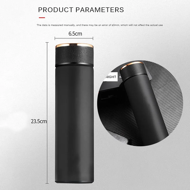 500 мл термосы температурный дисплей нержавеющая сталь My Hot Water Bottle дорожная