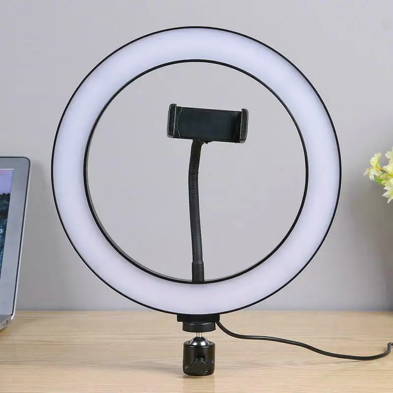 

Photography 10" Selfie LED Ring Light Studio Photo Video Dimmable Lamp 26 cm(Dia.) f/Makeup Live Selfie Camera Phone Lighting