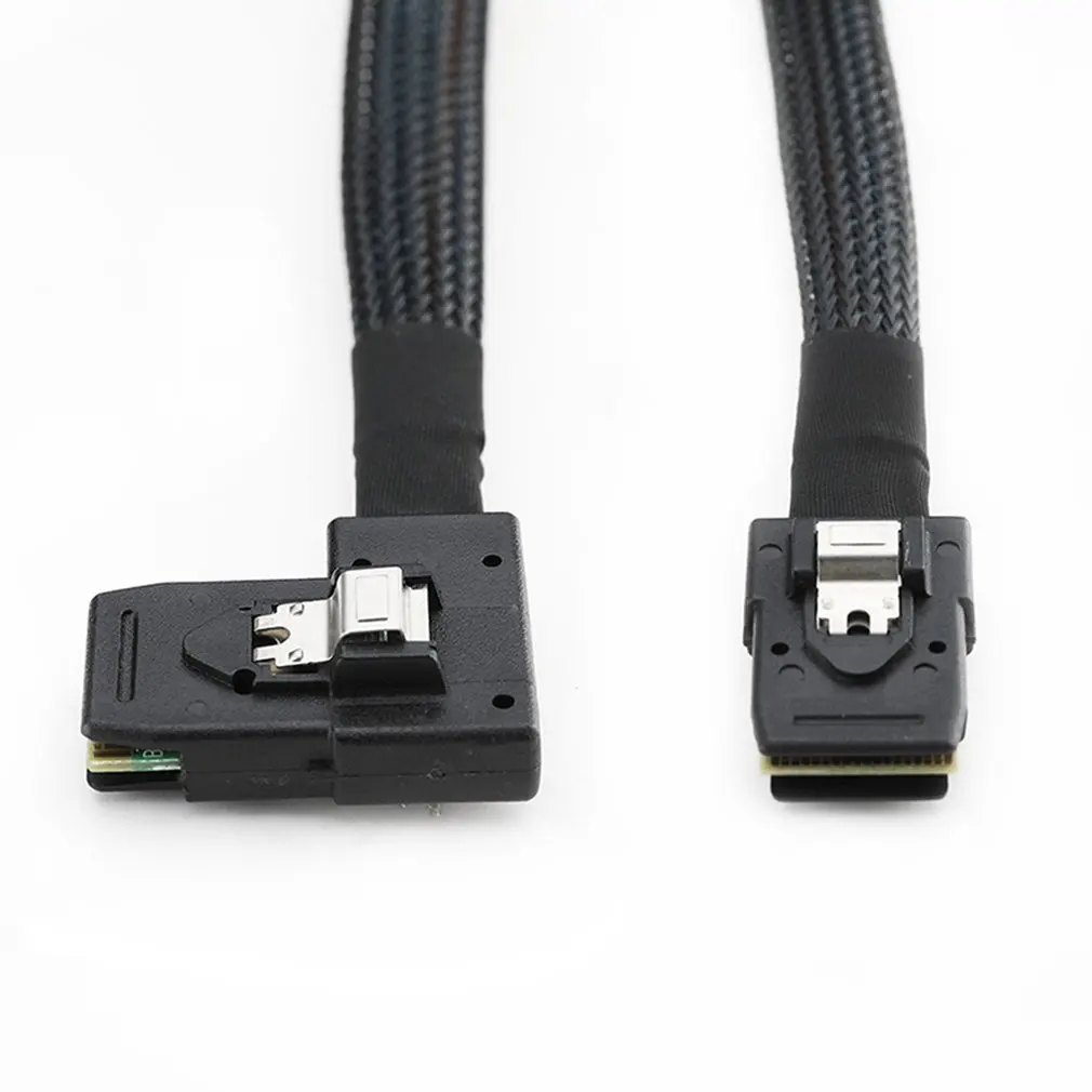 Mini Sas Line Sff-8087 к Mini Sas 36p Sff-8087 90 градусов Боковой изгиб карточная линия