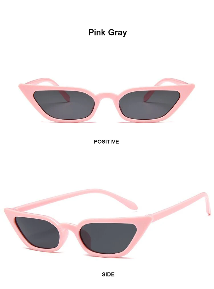 Маленькие солнцезащитные очки кошачий глаз женские брендовые дизайнерские модные ретро женские Солнцезащитные очки женские черные розовые красные Oculos De Sol Feminino