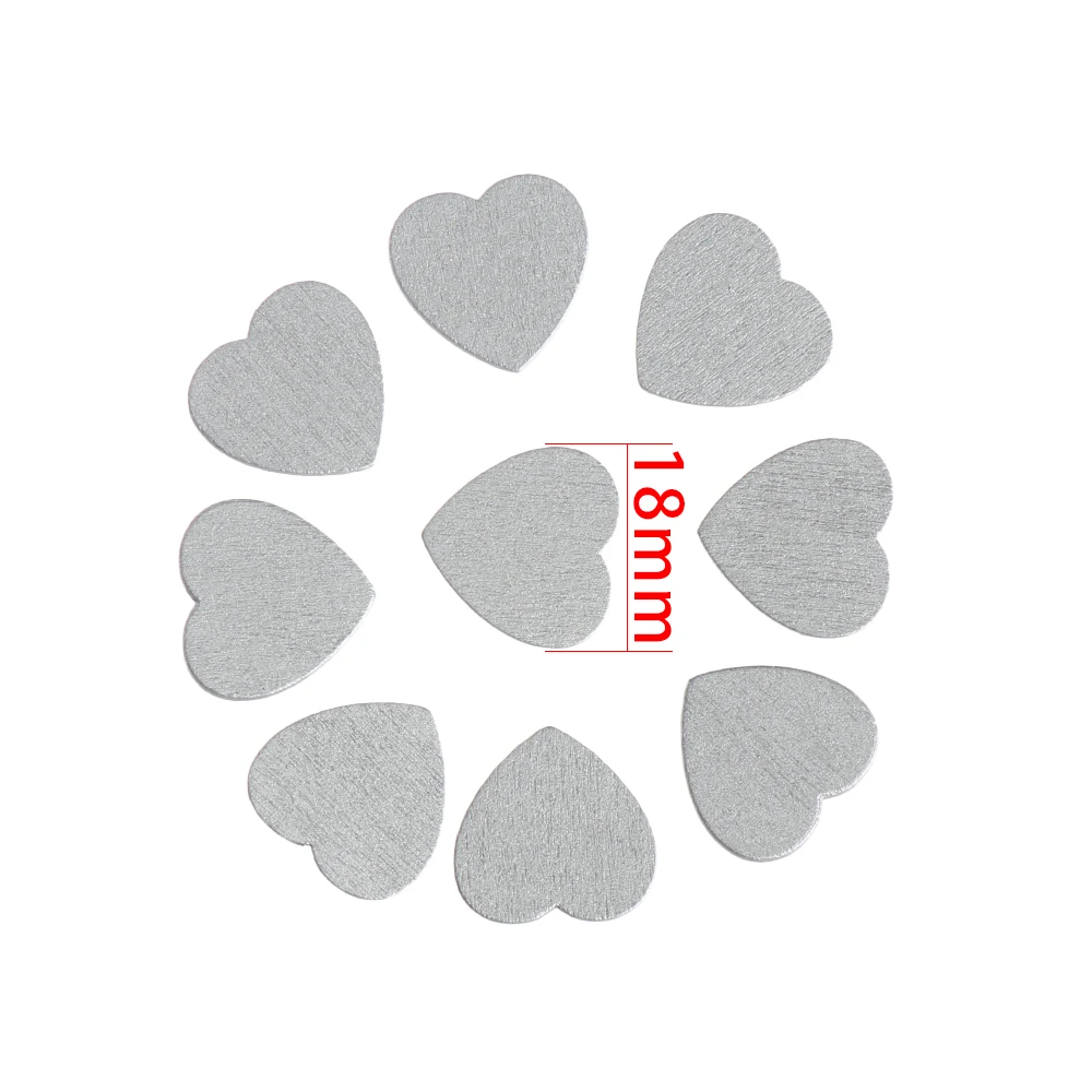 100 Adesivi A Forma Di Cuore In Legno Rosso Per Scrapbooking E Decorazioni Fai Da Te