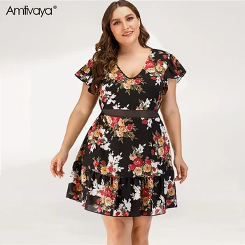 

Amtivaya Sexy Party Plus Size Plus Size Dresses Plus Size Women Clothing Seethrough Sexy Club Dresses Beach Dress Summer Dresses