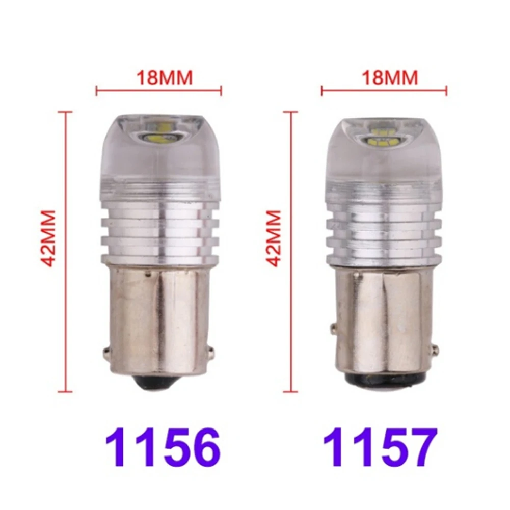 2 шт. 3W COB 1156PY 7507 PY21W BAU15S Автомобильный светодиодный вогнутый объектив тормозной сигнал поворота стояночный светильник Янтарный Автомобильный задний стоп-светильник