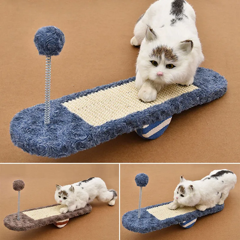 Кошка котенок картон гофрированный скребок Когтеточка сизаль доска игрушка для домашних животных игра