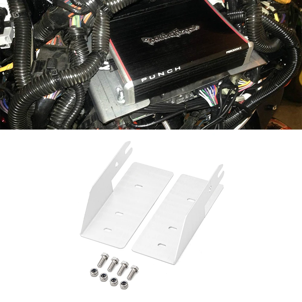 Для Harley Road Glides с усилителем летучей мыши PBR300X2 PBR300X4 PBR400X4D Монтажная пластина|Аудио