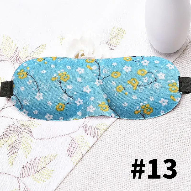 Style 13 3D маска для сна унисекс, натуральная маска для сна, повязка для глаз, крышка для век, отрегулирующая повязку на глаза для путешествий, повязка для сна, помощь для сна, маска для глаз - Цвет: Style 13