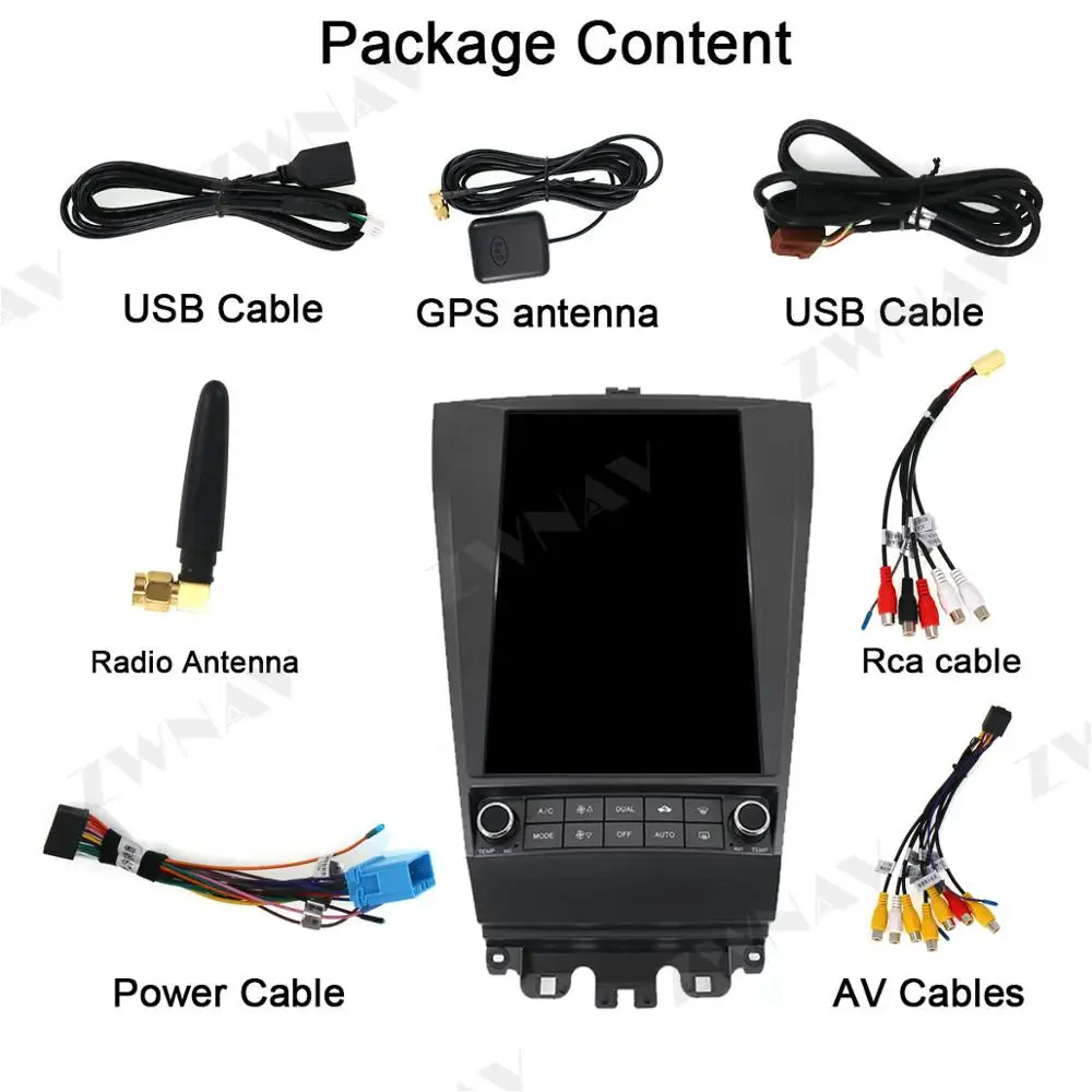 Carplay 128G Tesla Screen For Honda Accord 7 2003 2004 2005 2006 2007 Android 9 Head Unit Car Multimedia Player GPS Radio Stereo