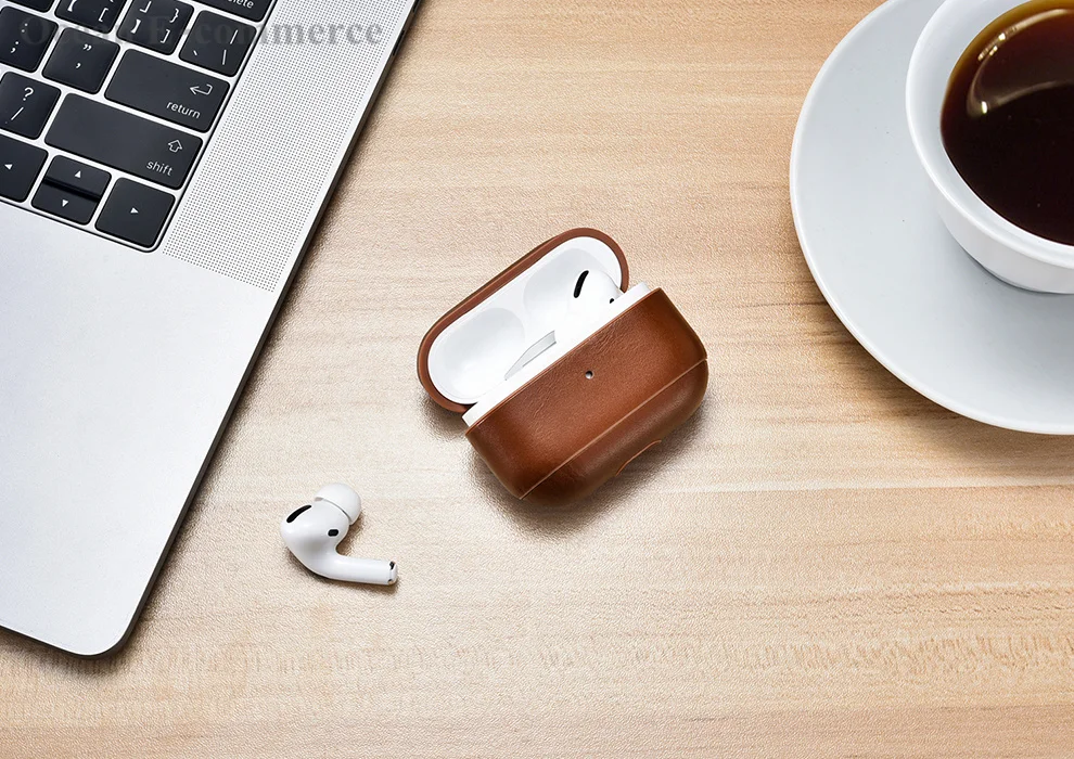 Чехол для AirPods Pro из натуральной кожи и жесткого пластика, чехол для Apple AirPods Pro, роскошный защитный чехол