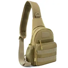 Тактический рюкзак для спорта на открытом воздухе, нагрудная сумка, водонепроницаемый камуфляжный рюкзак, походный военный походный рюкзак, дорожная сумка через плечо