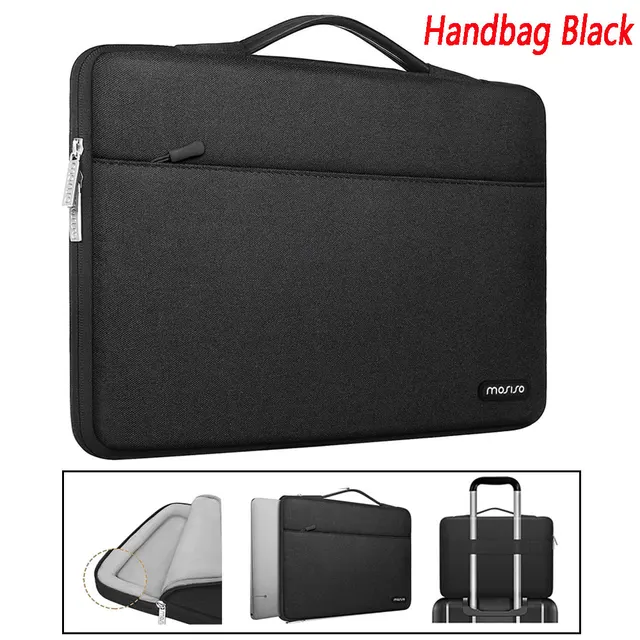 Laptop Bag Sleeve 13 14 15.6 inch Carrying Case For 2021 2020 Macbook Air Pro M1 Lenovo HP Dell Asus Acer Huawei Notebook Cover Handbag Black