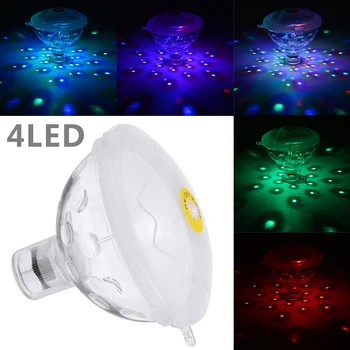 

Floating Underwater LED Disco Light Waterproof Swimming Pool Spa Tub Lamp Submersible Bath Light