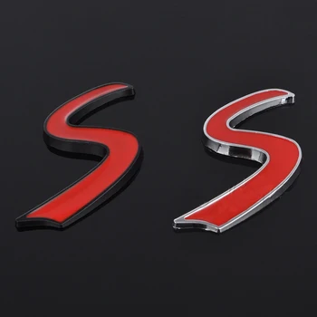 

10pcs S Car Sticker Emblem Auto Rear Trunk Badge For BMW MINI COOPER WORKS S Logo R50 R52 R53 R56 R57 R58 R60 Styling Accessory