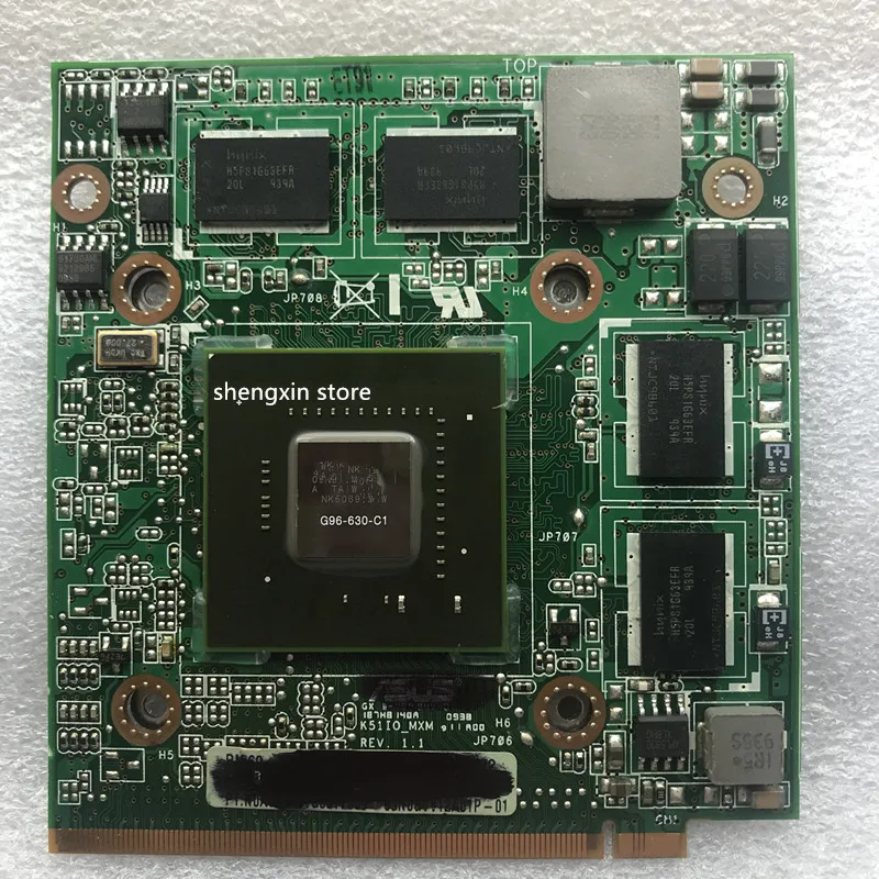 Для ASUS K51 K51IO K61IC K70IO графическая видеокарта памяти 1 Гб VGA для GeForce 9600M GT 220M |