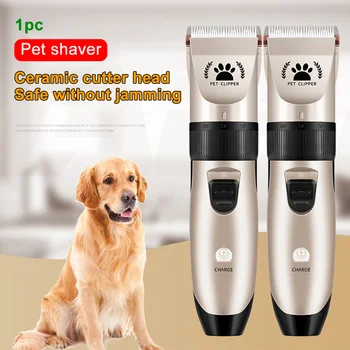 

With Limit Combs Pet Hair Clipper Handheld Low Noise Home Electric Trimmer Styling Tools Dogs Cat Daily Care Shaver USB Charging