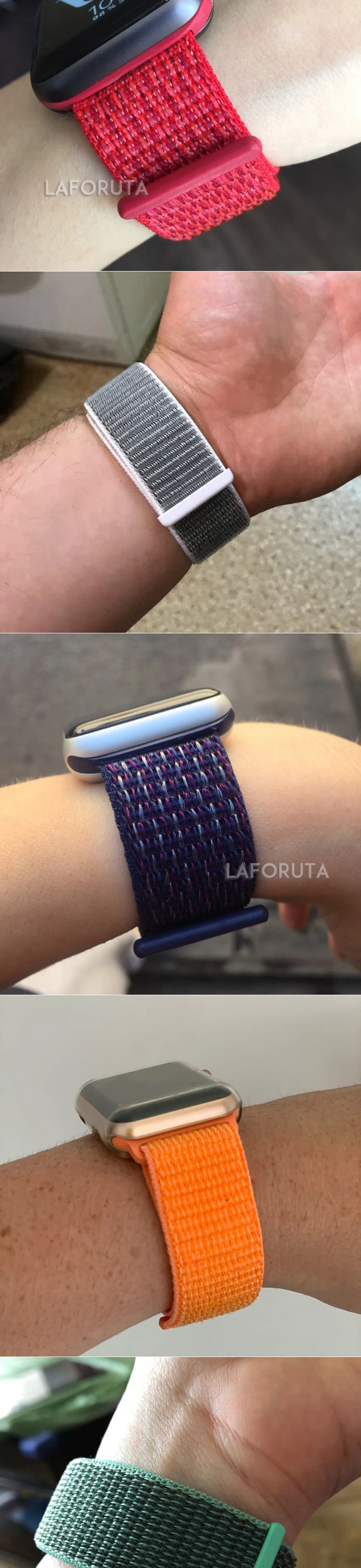 Ремешок для Apple Watch 44 мм 40 мм ремешок из нейлона iWatch Correa Series 5 4 3 2 Sport Loop 42 мм 38 мм браслет ремешок для часов аксессуары Новинка