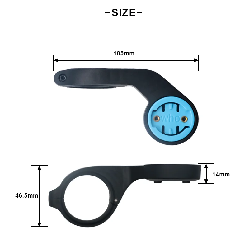 Bicycle Computer Mount Holder for Mountain Bikes | Durable Plastic Handlebar Odometer and Stopwatch Rack