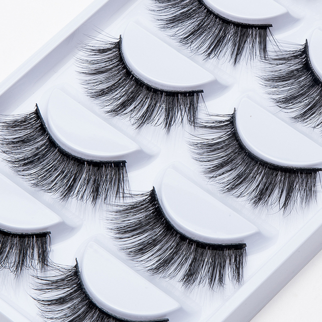 Makeup Thick Long Eye Lashes Handmade Mixed Mink False Eyelashes Dolls Handmade Soft Full Strip Lashes