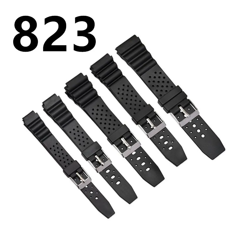 

B823 Watch band Wrist Strap Band Soft Silicone Adjustable Diving Bracelet Belt Replacement Sports Watch 12mm 14mm 18mm 20mm 22mm