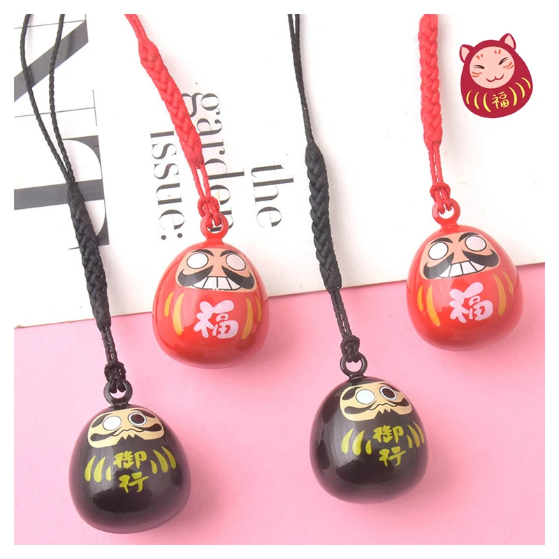 Tradition Daruma Omamori Phone Charm Accessory Bag Pendant Good