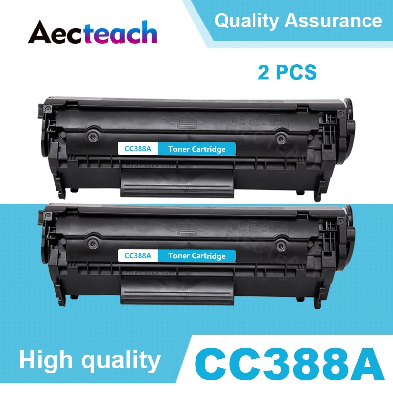 Aecteach 2 шт совместимый тонер-картридж для hp CC388A 388a 388 88a LaserJet P1007/P1008/P1106/P1108; Pro M1136 M1213nf M1216nf